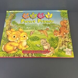 BABY FOREST ANIMALS POP UP BOOK By Landoll - Hardcover Brand New 1997‎ Vintage